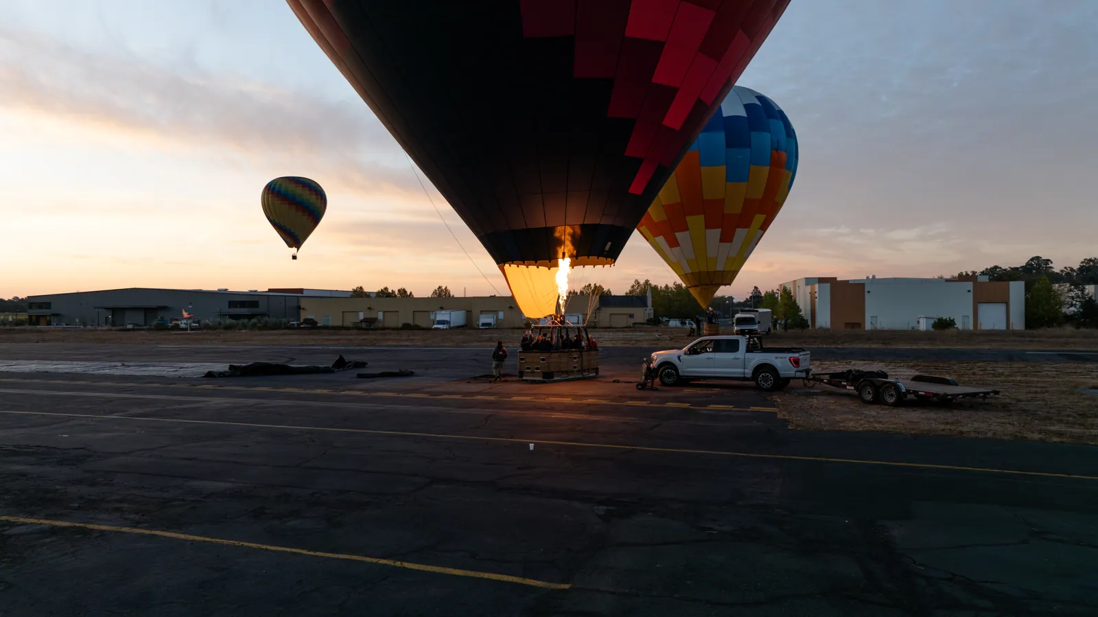 Which hot air balloon ride is easiest to book from San Francisco if I want the shortest wine country drive and a real sunrise flight?